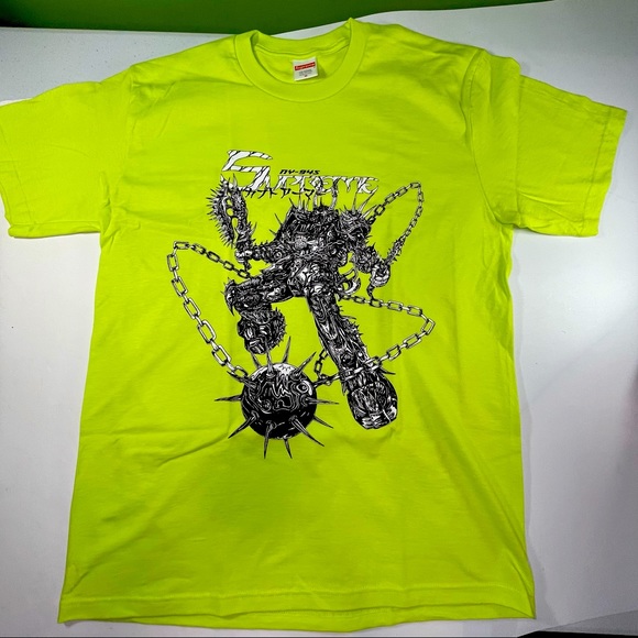 Supreme Neon Green Spikes Tshirt Mens 